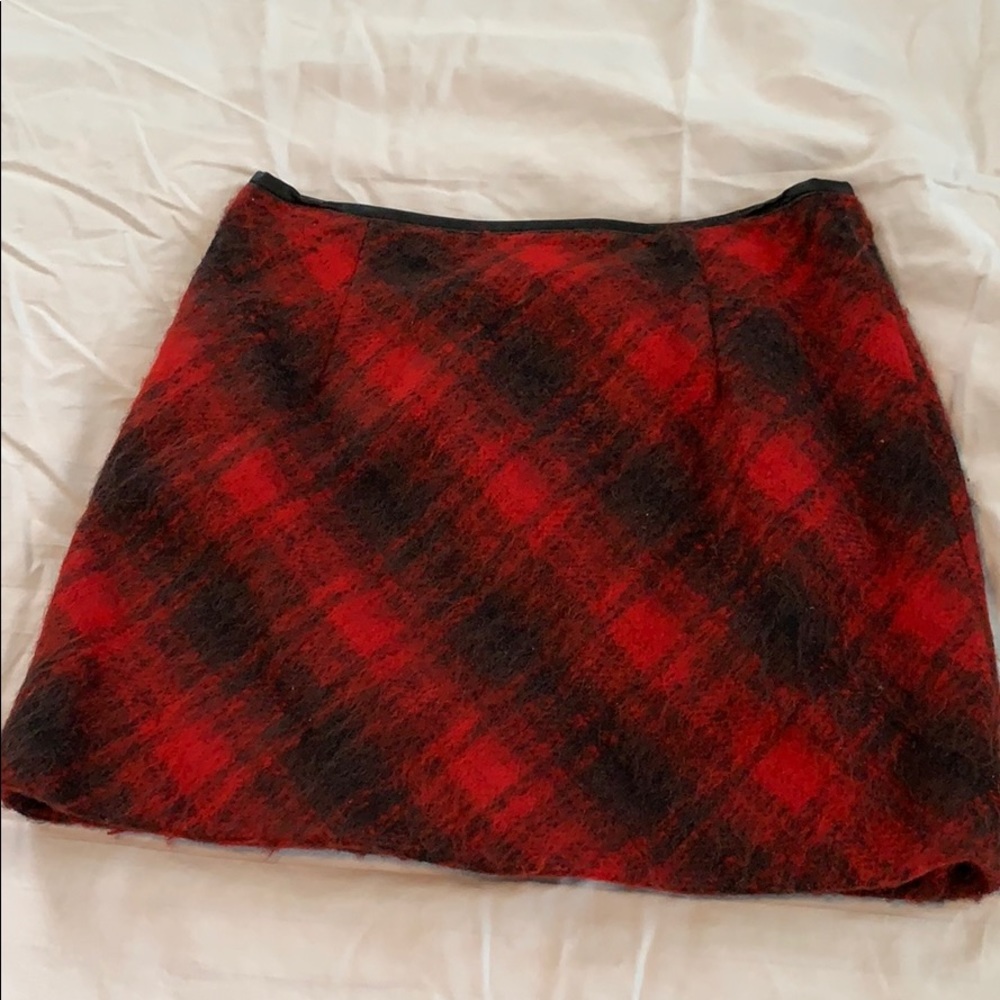Free people plaid skirt